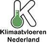 Logo van Klimaatvloeren Nederland (KVN) met een thermometer en de letter K. Joep van Drunen Photography.