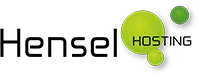 Hensel Hosting logo met groene bollen. Webhosting en domeinregistratie. Ontworpen door Joep van Drunen Photography.