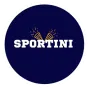 Sportini logo, sport evenementen. Foto door Joep van Drunen Photography, met confetti en de tekst Sportini in het midden.