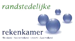 Logo Randstedelijke Rekenkamer met blauwe bollen. Onderzoek, Verantwoording, Toezicht. Joep van Drunen Photography.