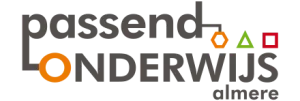 Logo Passend Onderwijs Almere. Kleurrijk logo voor passend onderwijs in Almere.